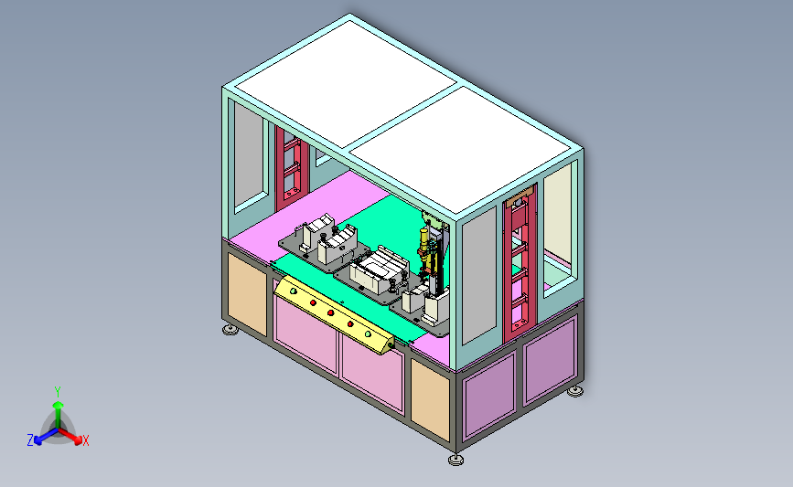 汽车前格栅三轴自动打螺丝机 3