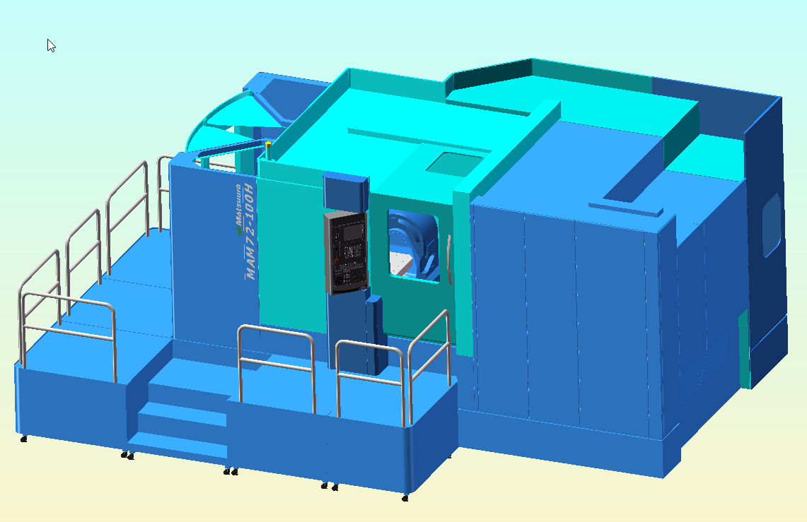 MAM72-100H五轴卧式加工中心