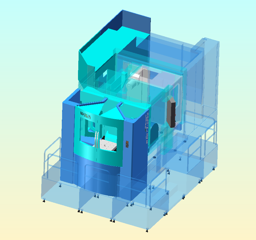 MAM72-100H五轴卧式加工中心