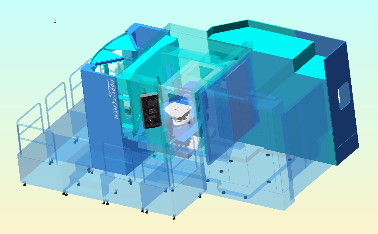 MAM72-100H五轴卧式加工中心