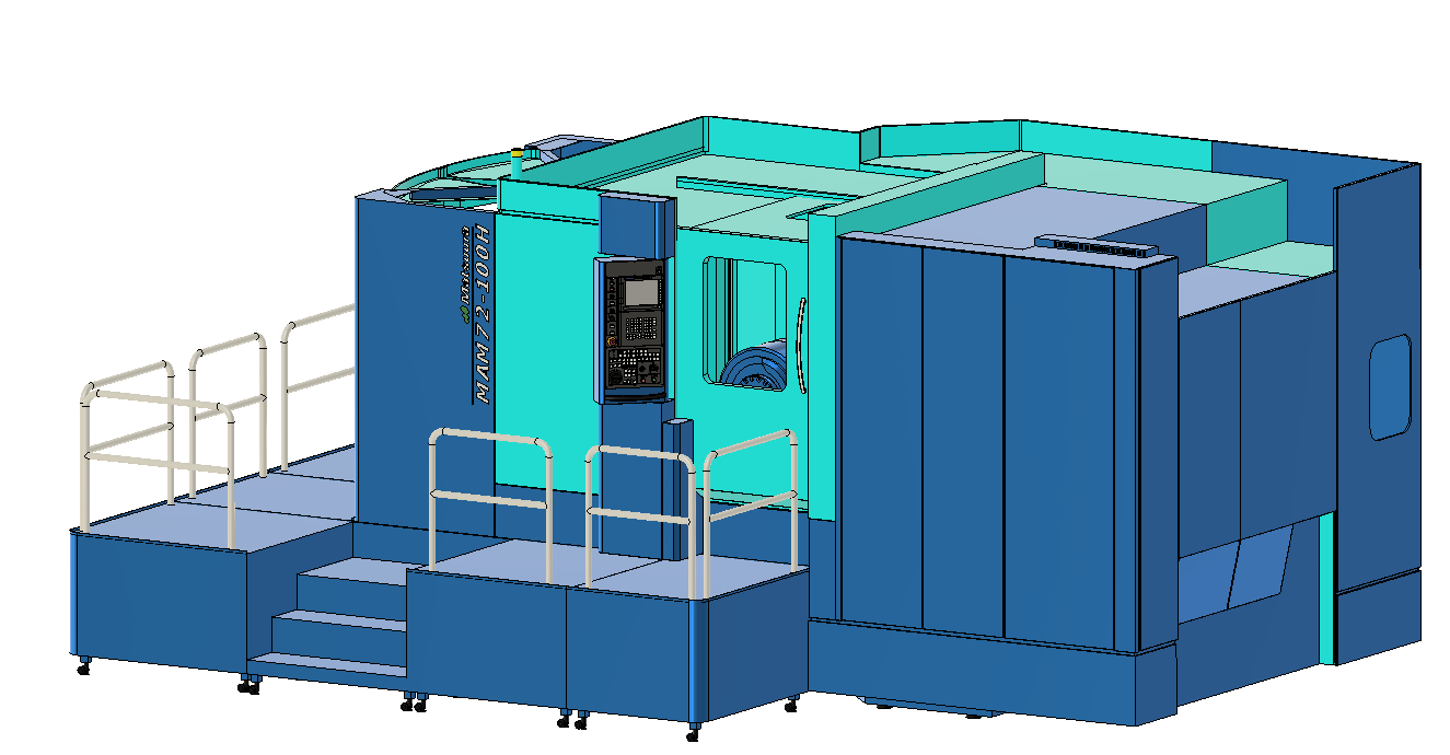 MAM72-100H五轴卧式加工中心