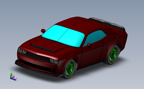 道奇Challenger Demon模型
