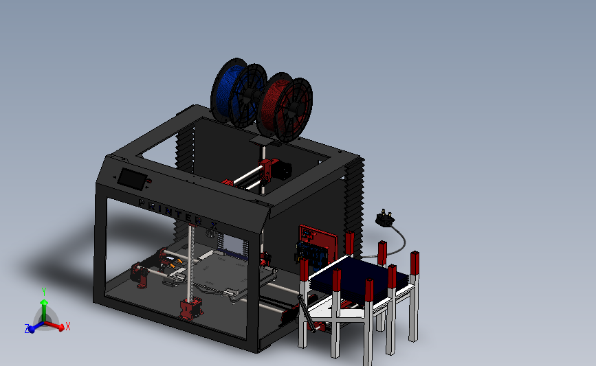 塑料热熔3D打印机