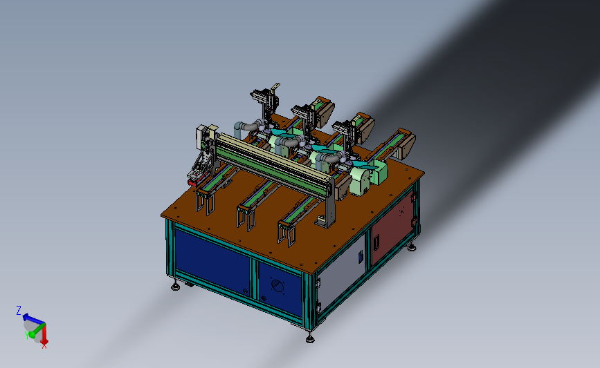 圆柱电池剥皮设备 Solidworks 2014 模型图纸下载 懒石网