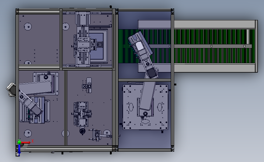 PCB测试机 俯视图