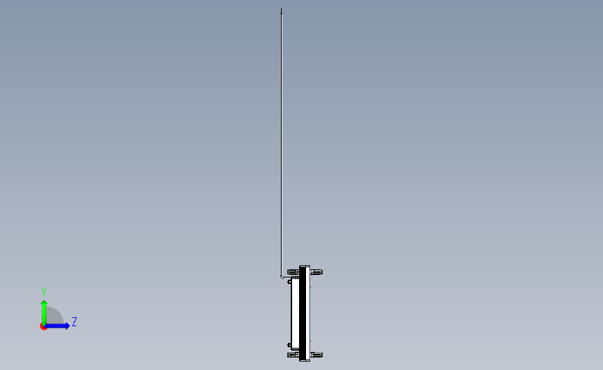 用于滑动门的 Locinox S-Mag 磁铁锁 左侧视图