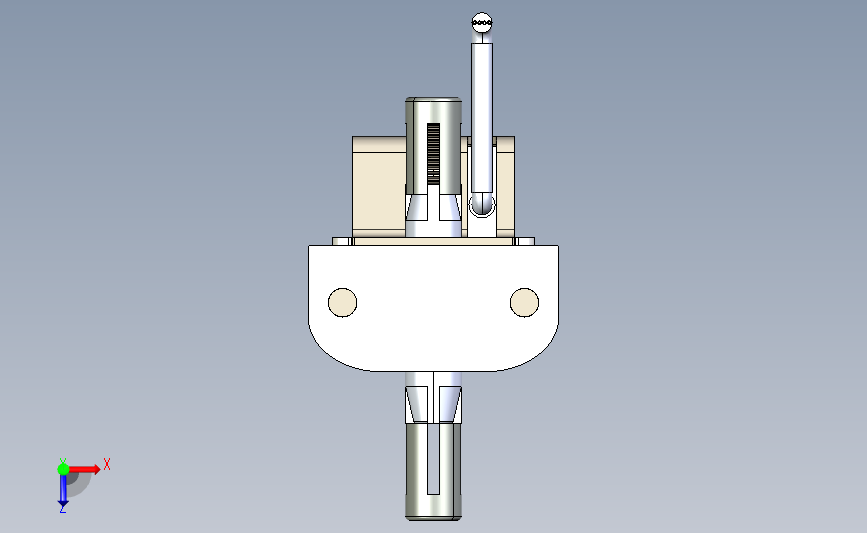 用于滑动门的 Locinox S-Mag 磁铁锁 俯视图
