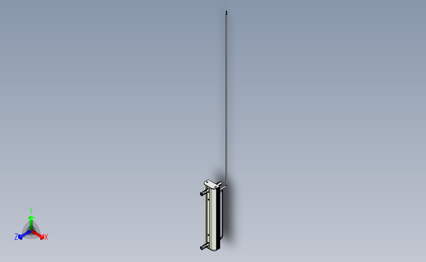 用于滑动门的 Locinox S-Mag 磁铁锁 主视图