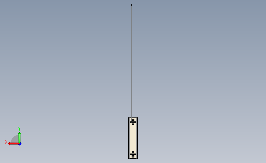 用于滑动门的 Locinox S-Mag 磁铁锁 背面视图