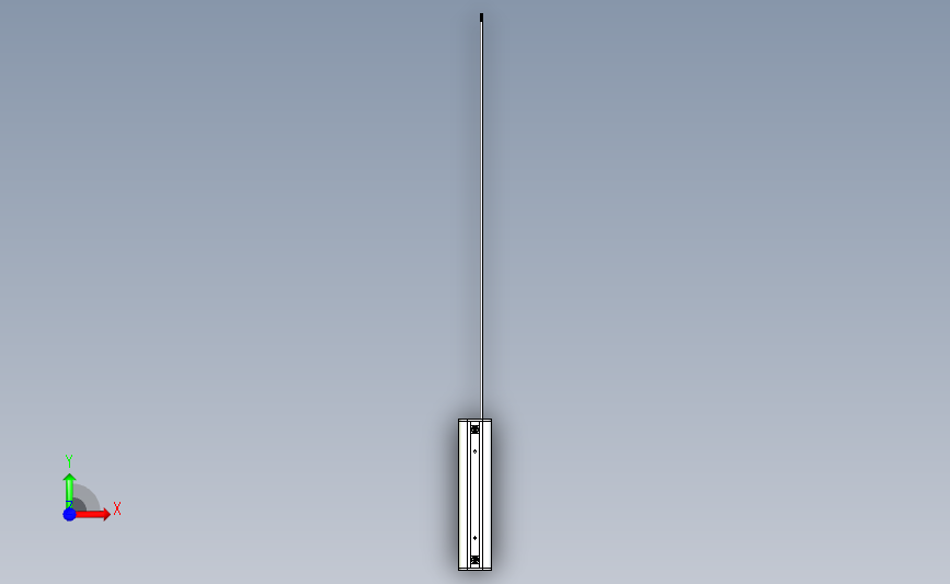 用于滑动门的 Locinox S-Mag 磁铁锁 正面视图