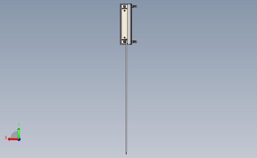 用于平开门的 Locinox B-Mag 磁铁锁 背面视图