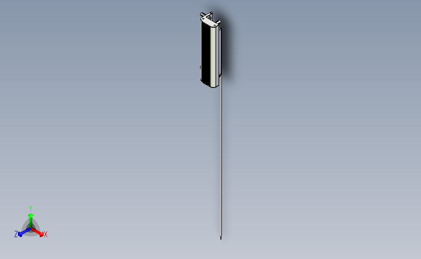 用于平开门的 Locinox B-Mag 磁铁锁 主视图