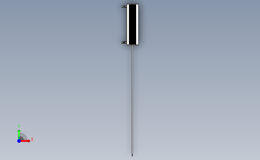 用于平开门的 Locinox B-Mag 磁铁锁 正面视图
