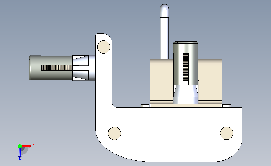 用于平开门的 Locinox B-Mag 磁铁锁_STEP_模型图纸下载 – 懒石网