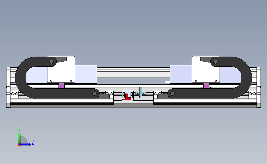 LRH17-C1-164.5-M-P-C4-2滑台 左侧视图