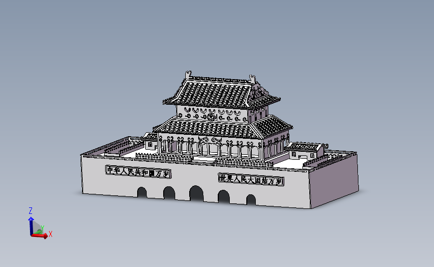 天安门模型