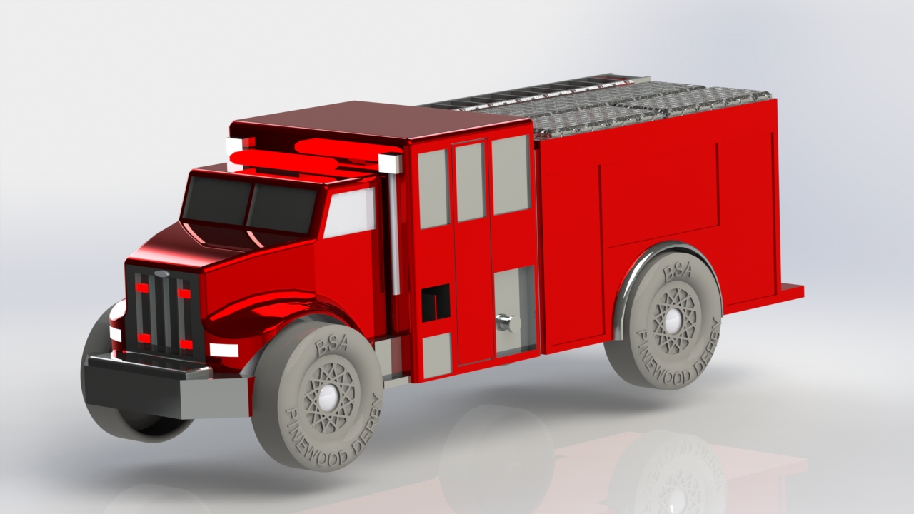 消防灭火车_SOLIDWORKS 2015_模型图纸下载 懒石网