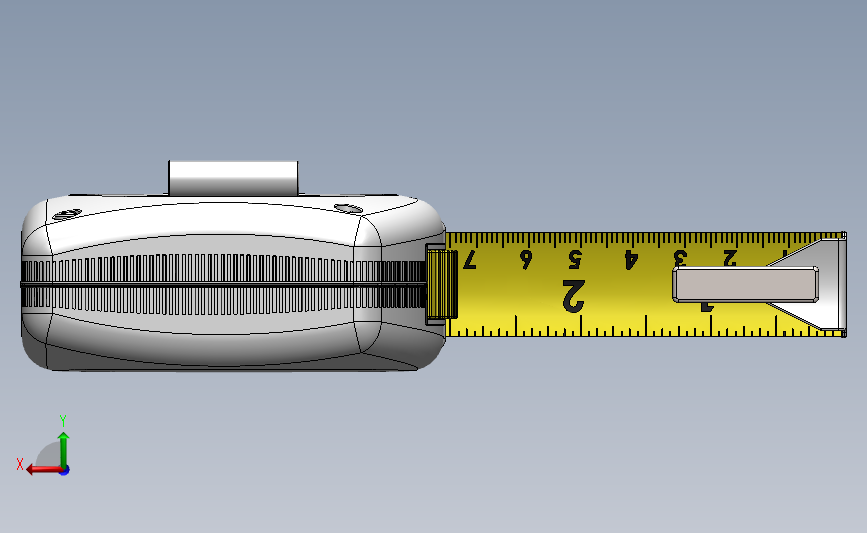 Stanley Tape Measure卷尺3D数模图纸 Solidworks设计 背面视图