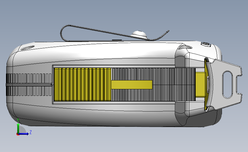 Stanley Tape Measure卷尺3D数模图纸 Solidworks设计 左侧视图