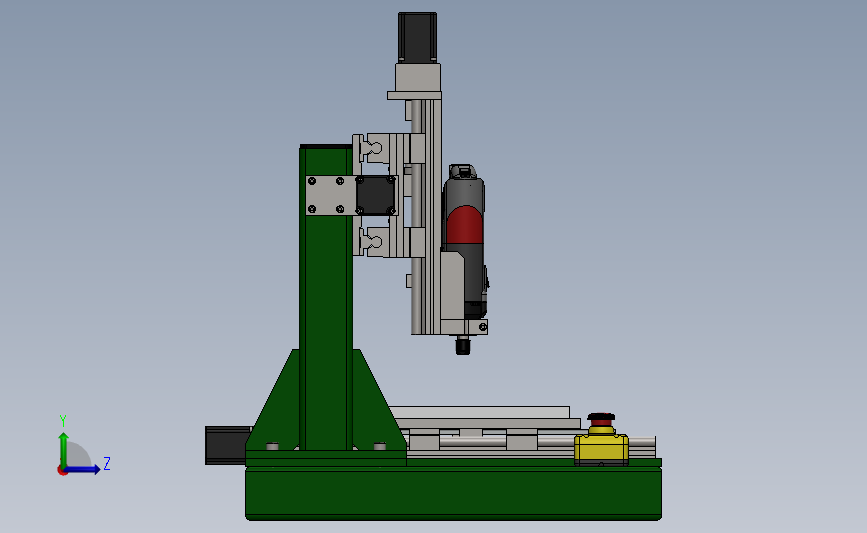 3轴龙门式雕铣机3D建模图纸 Solidworks设计 附IGS格式