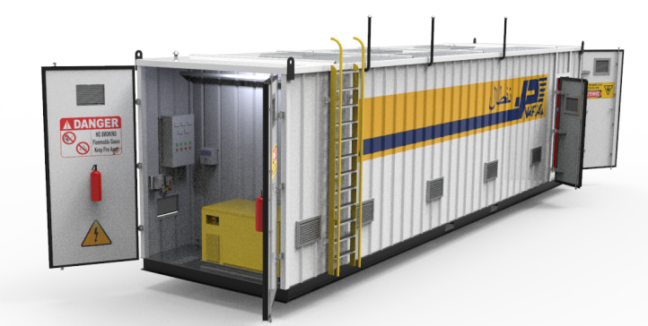 40ft4移动式燃料集装箱站3D数模图纸 STEP格式
