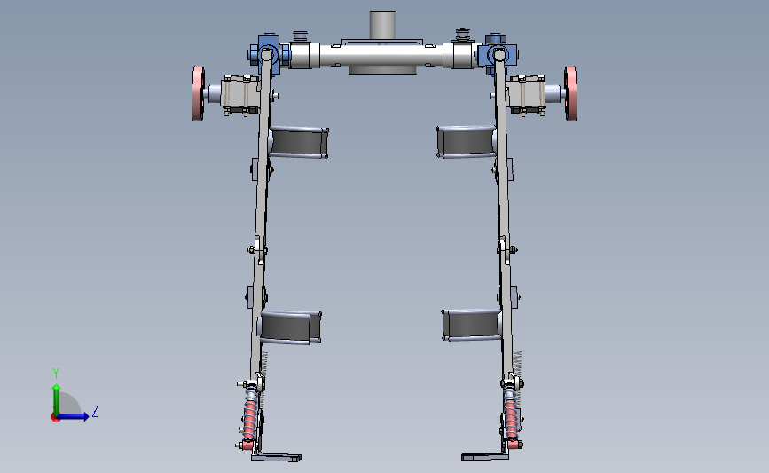 Exoskeleton V2外骨骼3D数模图纸 Solidworks设计 左侧视图