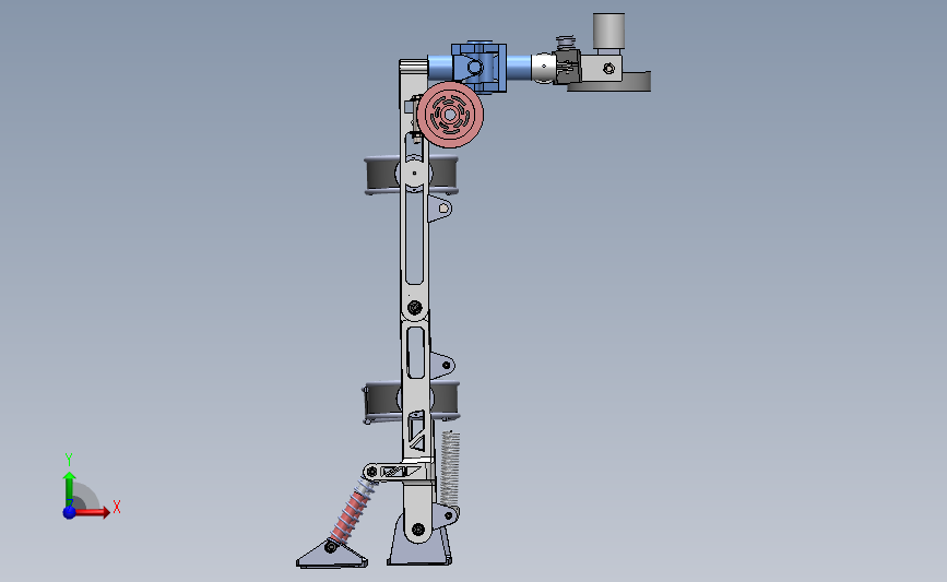 Exoskeleton V2外骨骼3D数模图纸 Solidworks设计 正面视图
