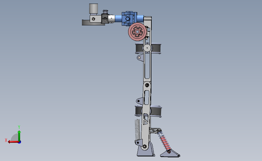 Exoskeleton V2外骨骼3D数模图纸 Solidworks设计 背面视图