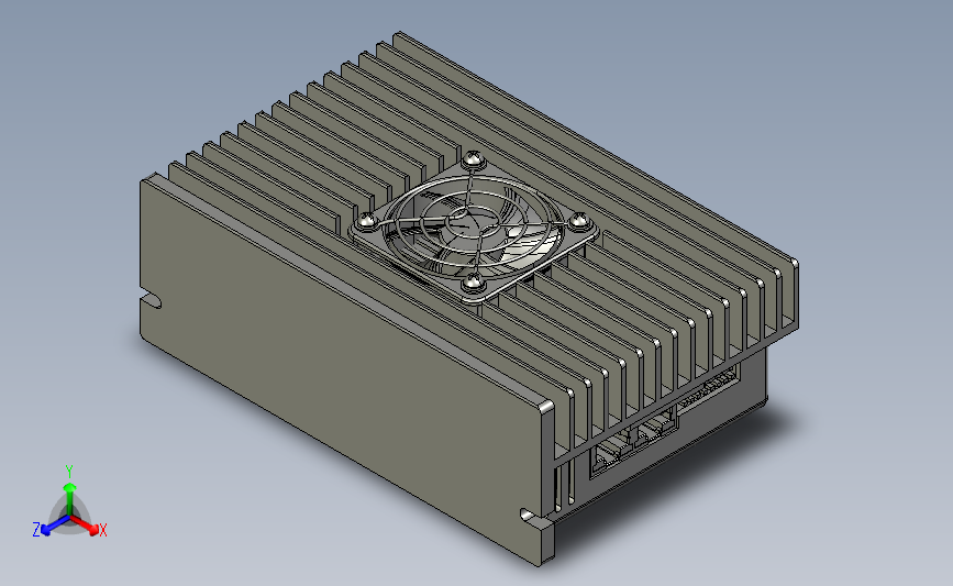 闭环步进电机与驱动器CL2C-RS86_3D模型