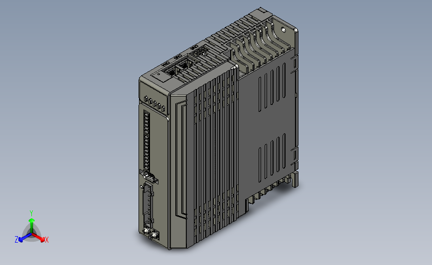 交流伺服系统L6CAN-750-3D图纸 主视图