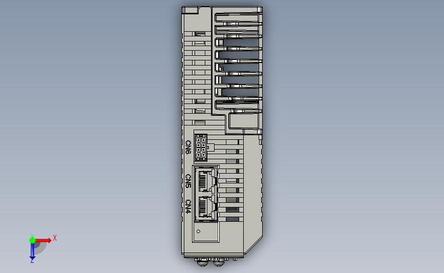 交流伺服系统L6CAN-750-3D图纸 俯视图