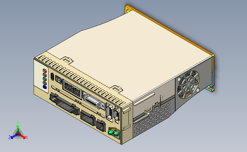 交流伺服系统L8EC-750 3D模型