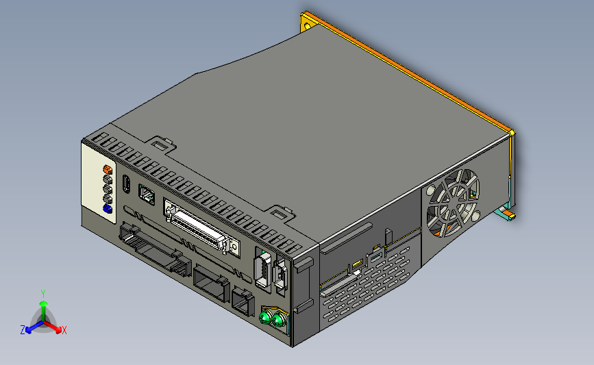 交流伺服系统L8P-1000 3D模型