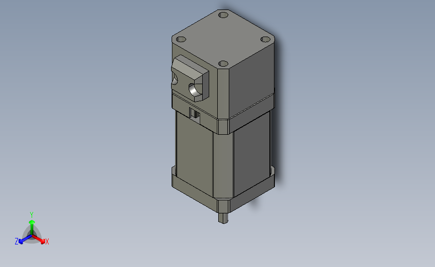 CM抱闸型42机座3D图
