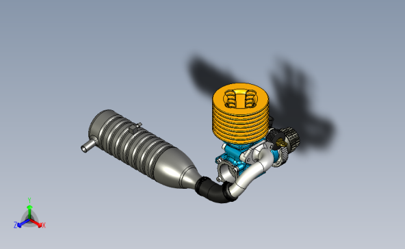 MKII发动机引擎模型3D图纸 STP格式