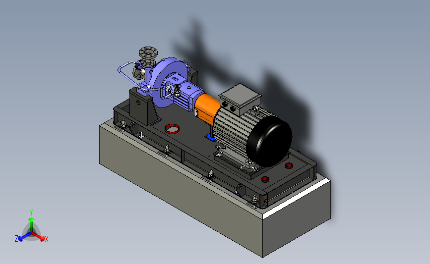 Oh2泵3D建模图纸 IGS格式