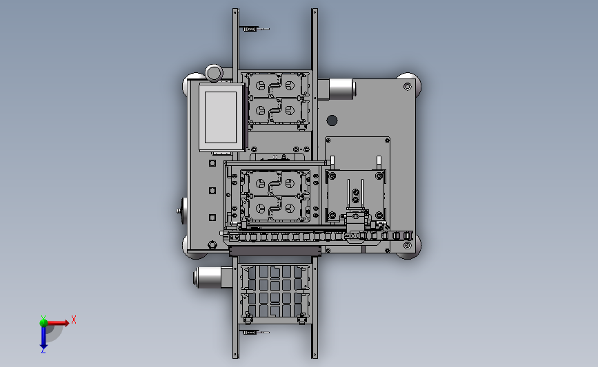pcb组装机 俯视图