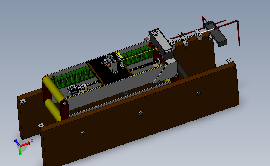 Q管来弧线加工机床设备设计3D模型 Solidworks设计