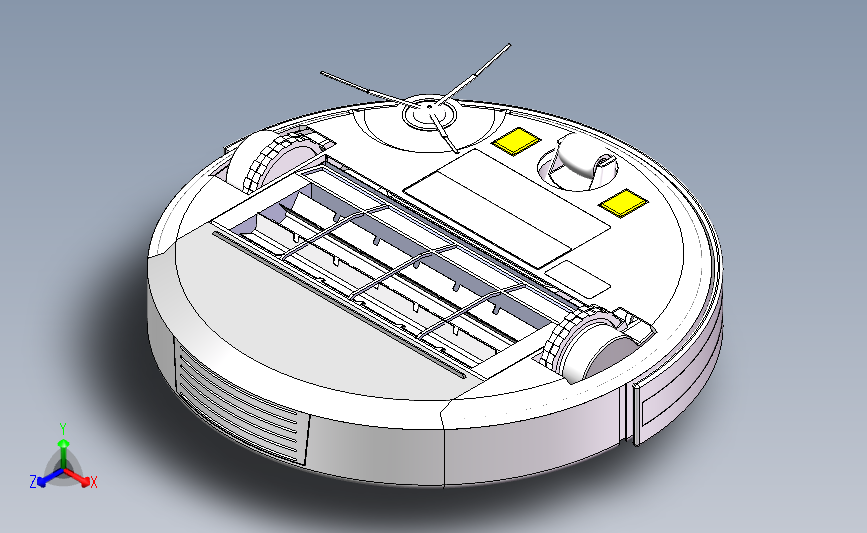 ROBOT扫地机器人3D数模图纸 Solidworks设计 附STEP