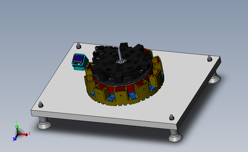 RPM arduino发电机演示结构3D图纸 Solidworks设计