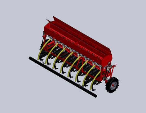 Seeder农业播种机3D数模图纸 Solidworks设计