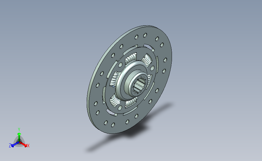 Single Plate Clutch单盘离合器3D数模图纸 UG设计