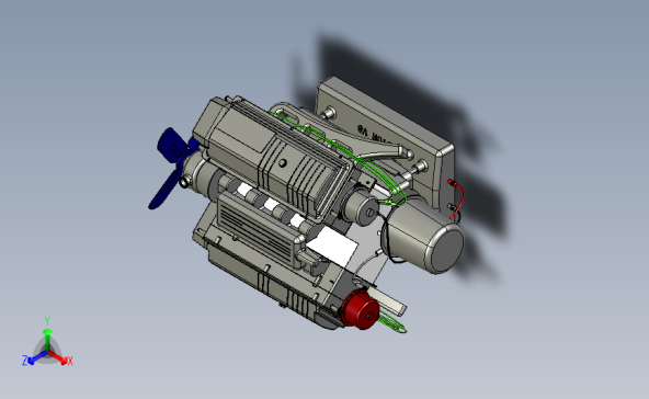 V8 Engine 8缸发动机模型3D图纸 CATIA设计 附STP格式