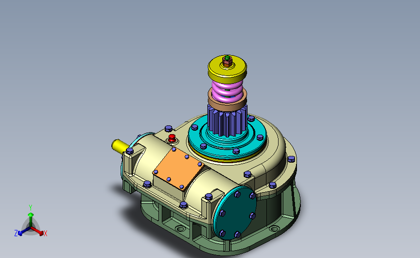 安全离合器+蜗轮组合3D模型图纸 SolidWorks设计 三维数模