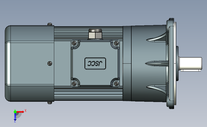 电磁制动减速电机b250v02-R 俯视图