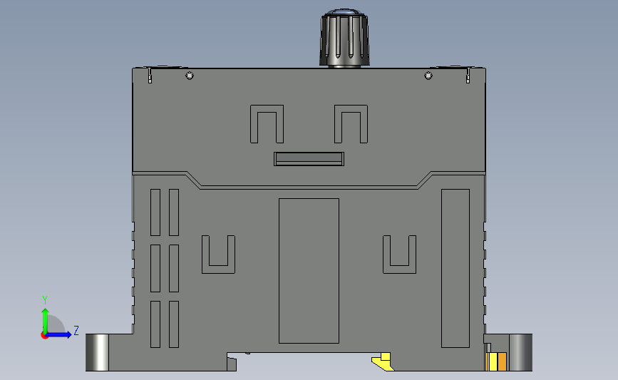 调速器 驱动器及数显面板DK-485 左侧视图