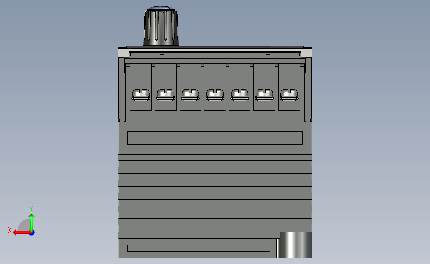 调速器 驱动器及数显面板DK-485 背面视图