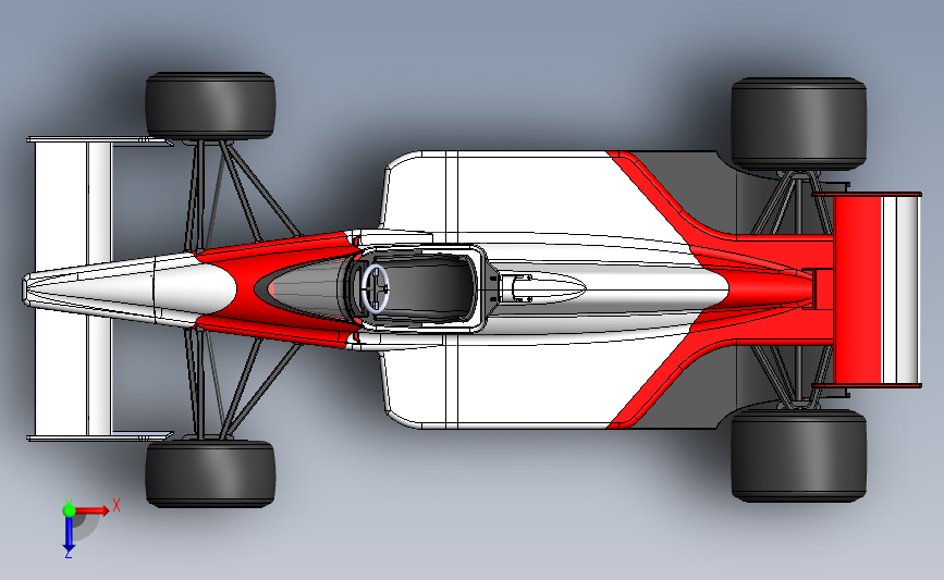 F1赛车 俯视图