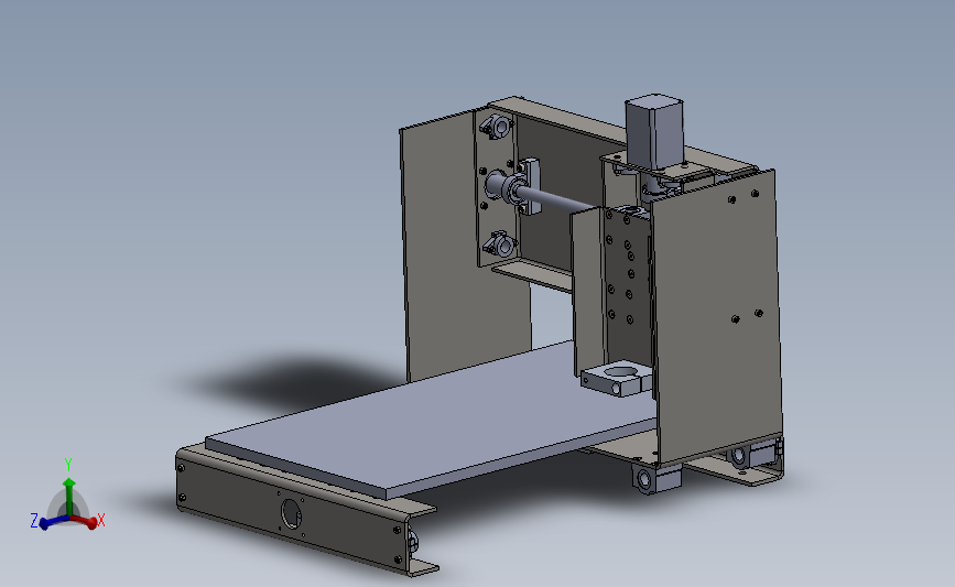 三轴雕刻机模型图