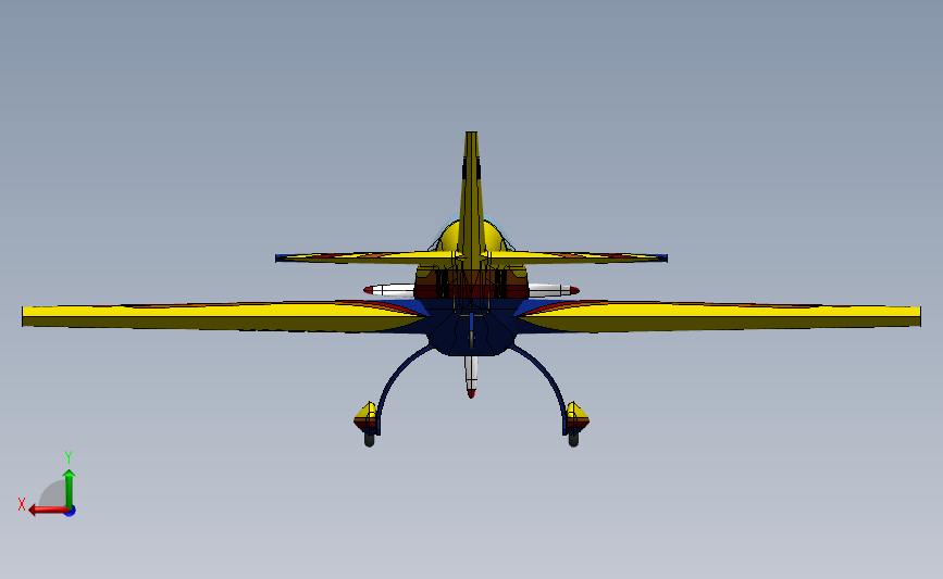 双座特技单翼飞机 EA300_SOLIDWORKS 2013_模型图纸下载 – 懒石网